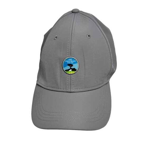 AT&T Pebble Beach Pro-Am Grey Golf Baseball Cap Hat Adjustable OSFM - Picture 2 of 8